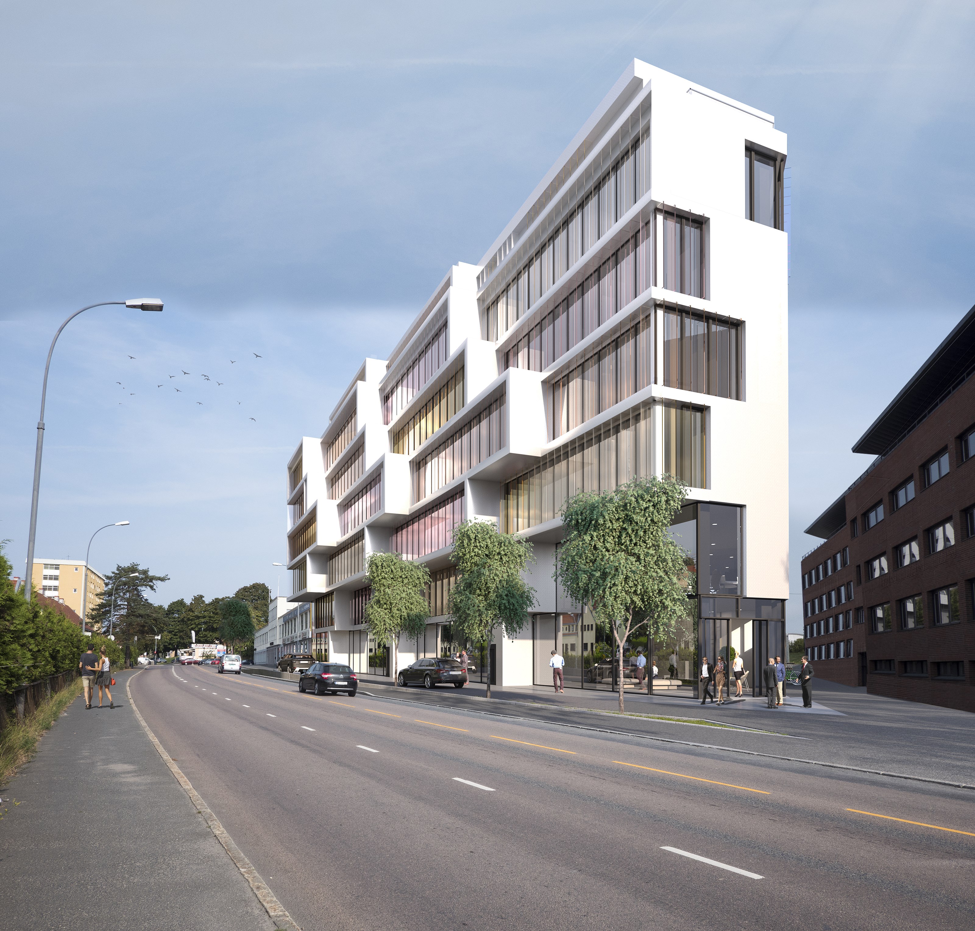 1 sett fra grenseveien sør med eksisterende bygg